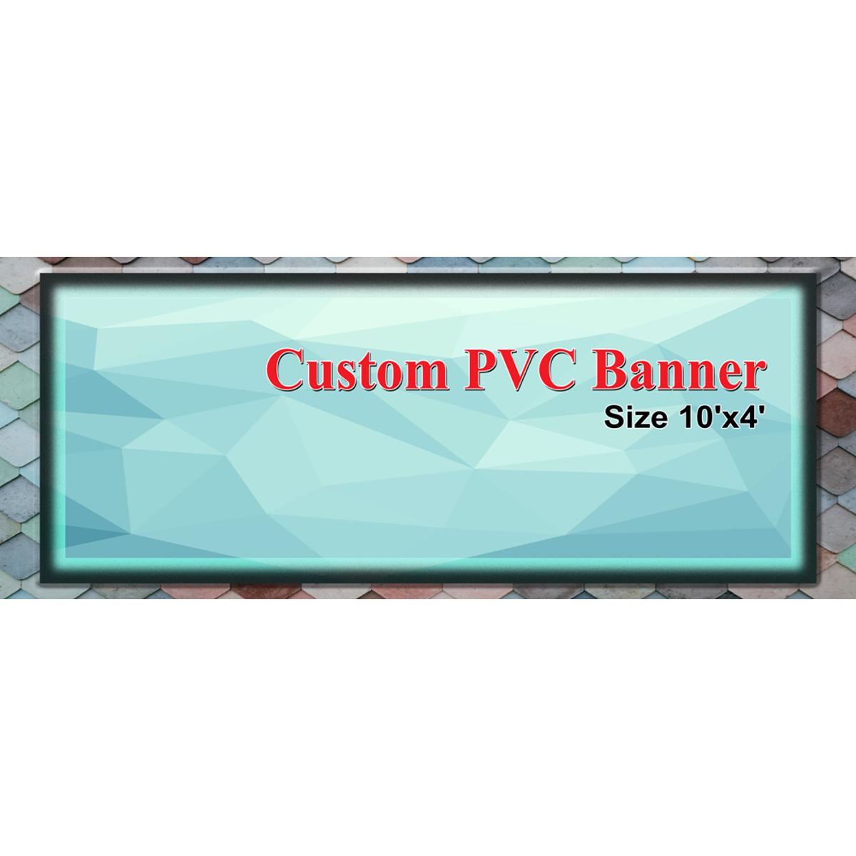 Picture of Custom Design PVC Banner Digital Printing - Size 10’x4’
