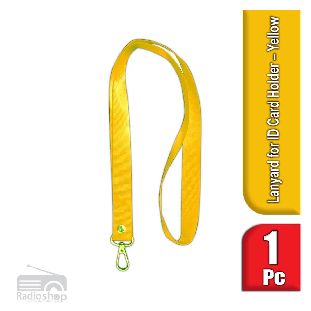 Picture of ID Card Strip Ribbon 2CM Lanyard (Yellow)