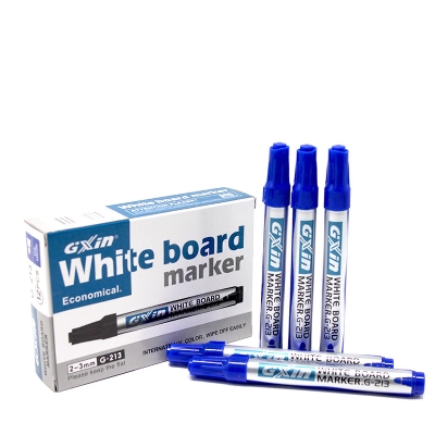 Picture of GXin G-213 Blue White Board Marker Pen - 12 Pieces