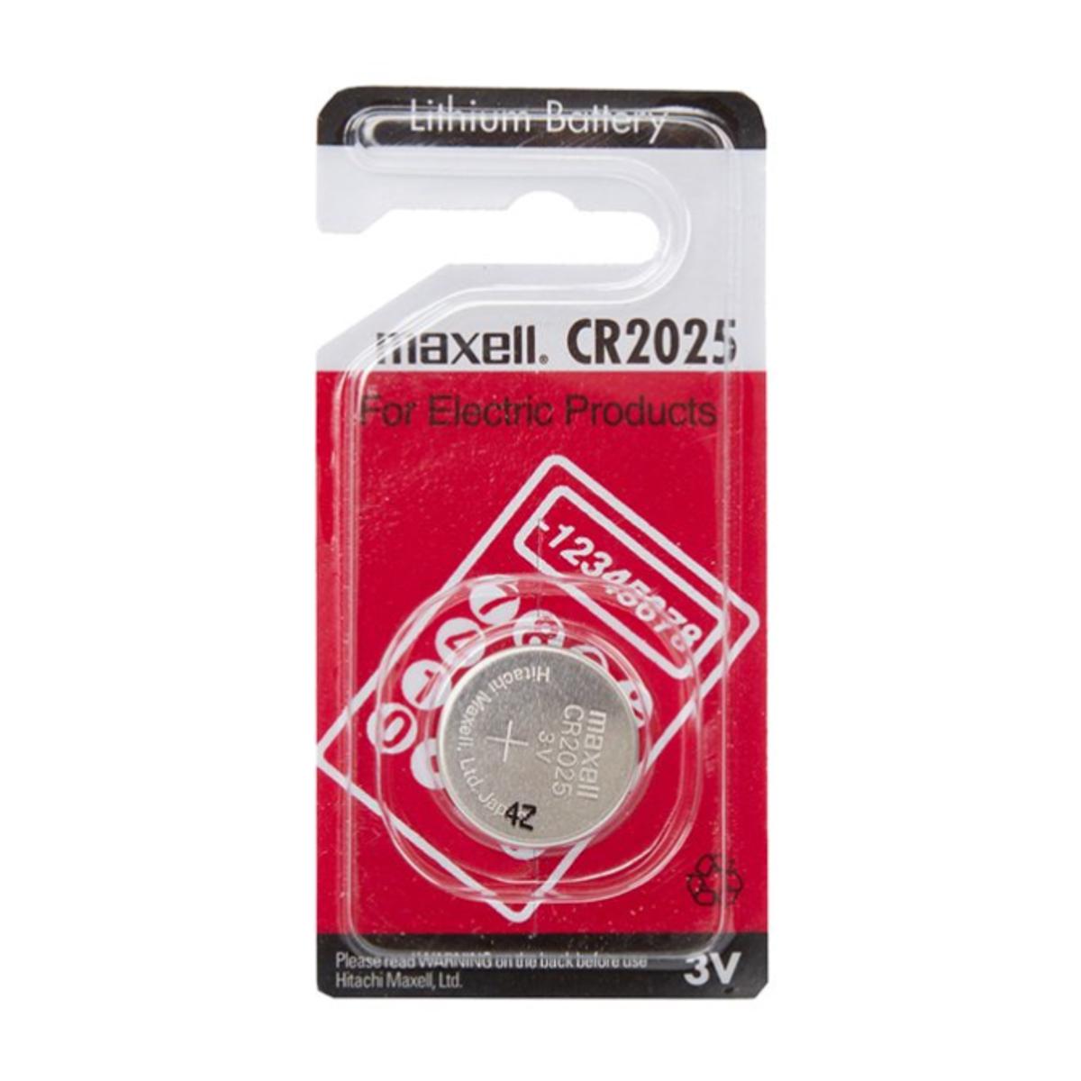 Picture of maxell CR2025 Button Battery 3V Lithium Battery