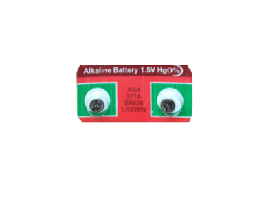Picture of 2Pcs Top Power LR626W AG4 377A SR 626 Button Cell Alkaline Battery