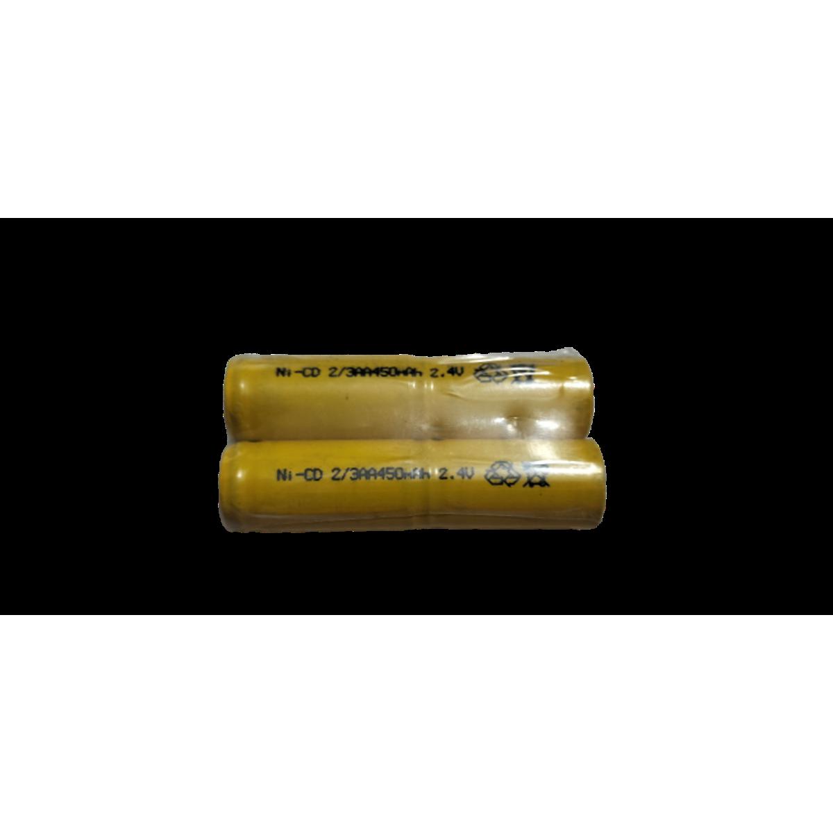 Picture of 2.4V AA Battery 450mAh Ni-CD 2/3 AA 2.4V Rechargeable Battery