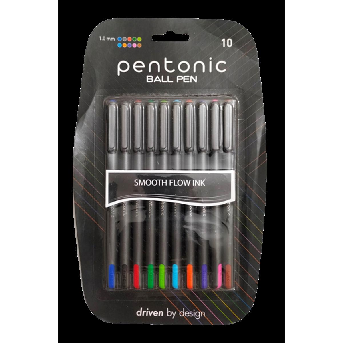Picture of Linc Pentonic Ball Point Pen (Assorted Colour, Pack of 10)