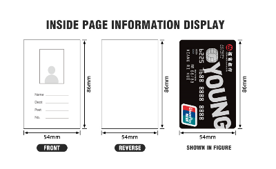 Picture of Metal ID Card Holder, Silver, Pack of 10