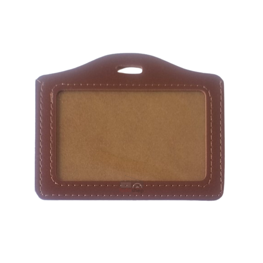 Picture of PU Leather Horizontal ID Card Holder - Brown