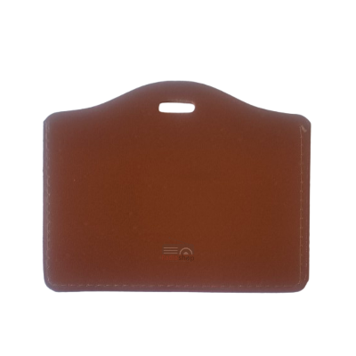 Picture of PU Leather Horizontal ID Card Holder - Brown
