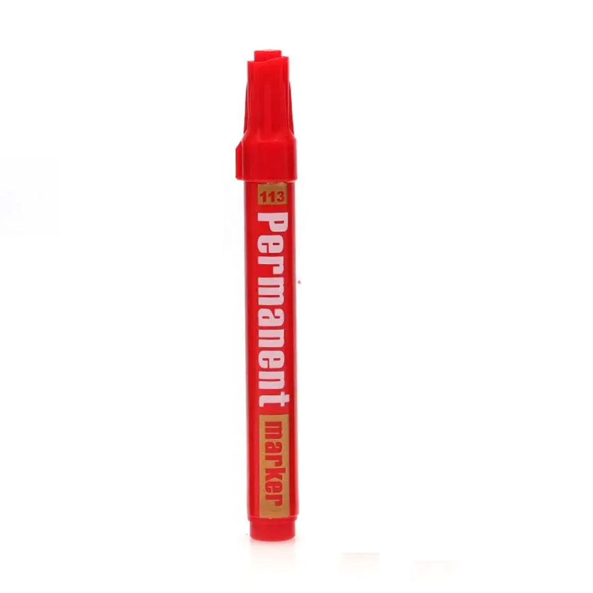 Picture of Oil Based Waterproof Permanent Marker Pen - Red