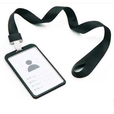 Picture of 1PC Aluminium Alloy ID Card Holder with Lanyard (Black)