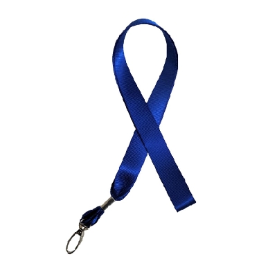 Picture of Strip Rope Ribbon 2CM Lanyard for ID Card (Blue)