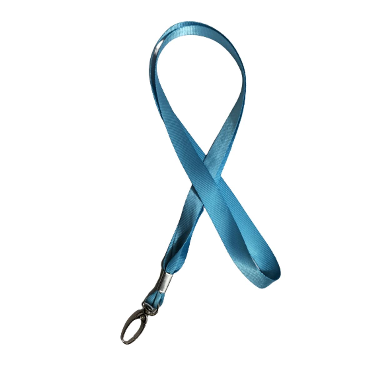 Picture of Strip Rope Ribbon 1.5CM Lanyard for ID Card Holder (Sky Blue)