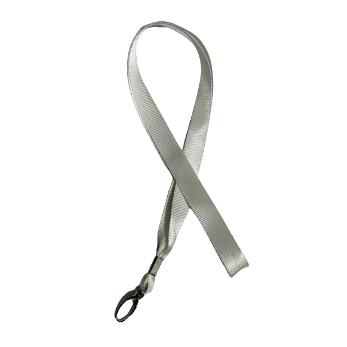 Picture of Strip Rope Ribbon 1.5CM Lanyard for ID Card Holder (White)