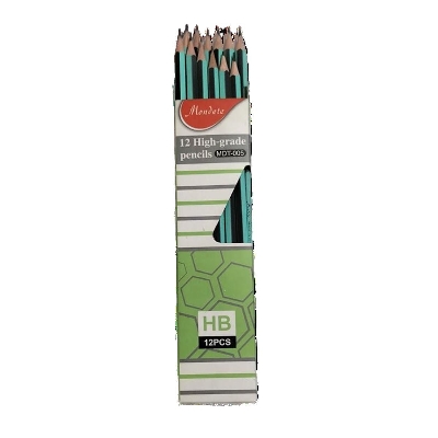 Picture of Mondete HB Pencil with Eraser- 12 Pcs