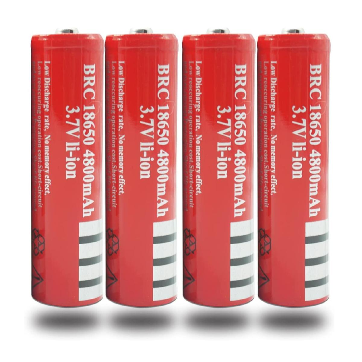Picture of UltraFire 18650 4800mAh 3.7V Li-ion Rechargeable Battery, Pack of 4