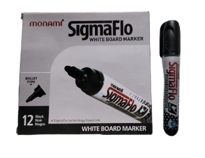 Picture of 6PCS Monami SigmaFlo Liquid ink White Board Marker (Black)
