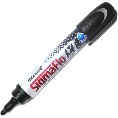 Picture of 12PCS Monami SigmaFlo Liquid ink White Board Marker (Black)