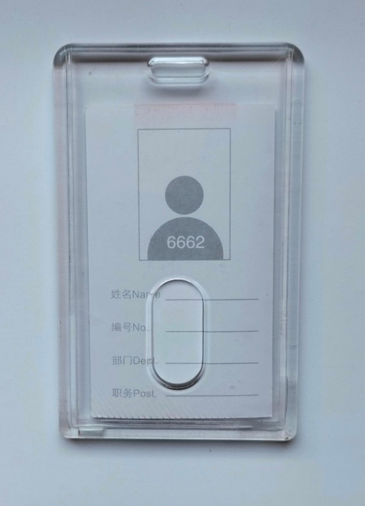 Picture of FHOO 6662 Acrylic Transparent Business ID Card Holder
