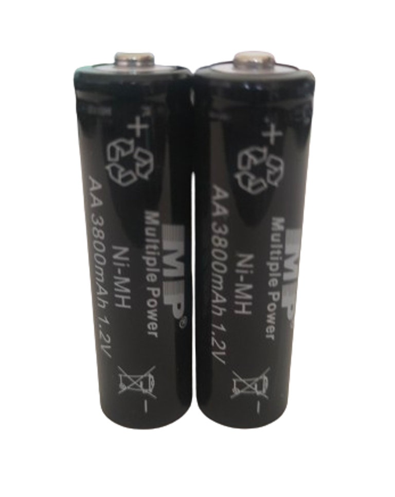 Picture of 2PCS MP AA 3800mAh 1.2V Ni-MH Rechargeable Battery