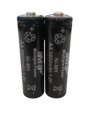 Picture of 2PCS MP AA 3800mAh 1.2V Ni-MH Rechargeable Battery