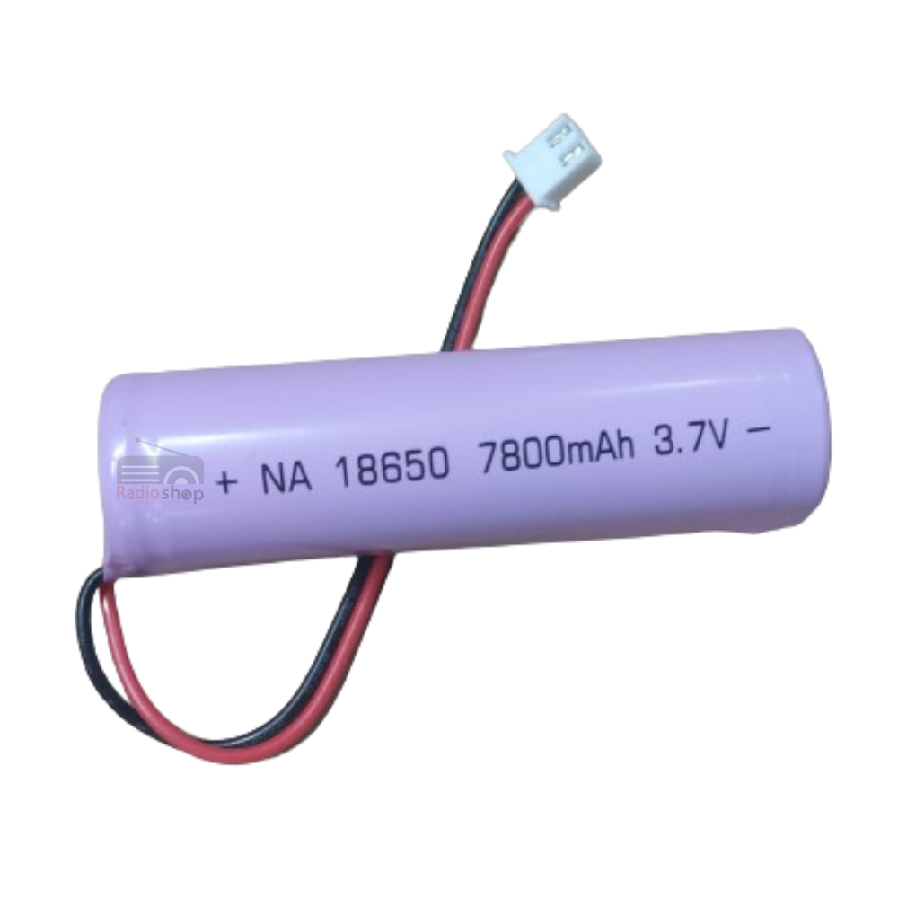 Picture of 18650 7800mAh 3.7V Rechargeable Battery with SM 2P Plug