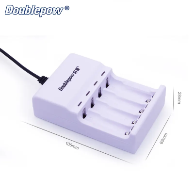 Picture of Doublepow DP-U82 4 Slot AA / AAA Battery Charger with 4 Pcs AAA 1.2V 900mAh Rechargeable Battery