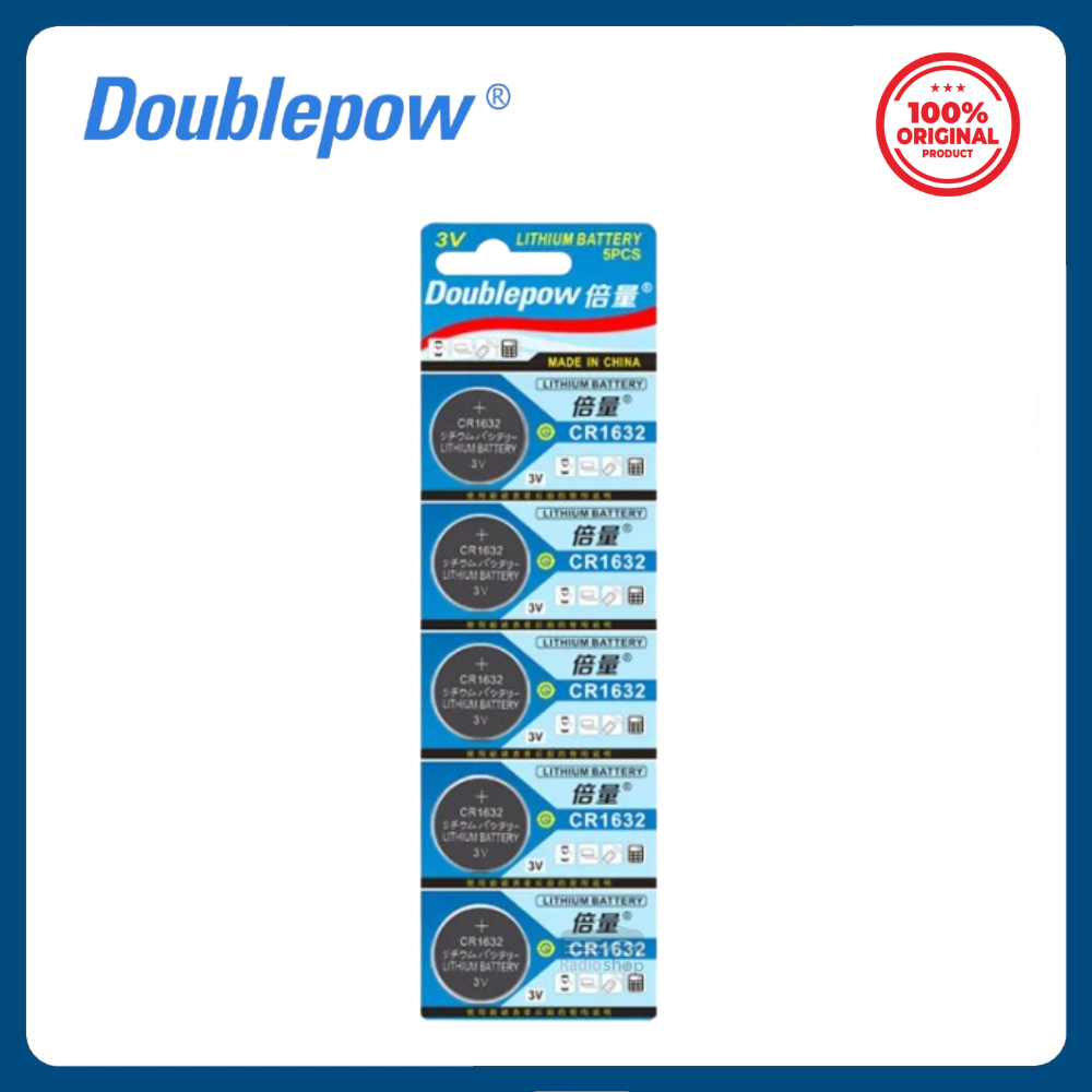 Picture of 5PCS Doublepow CR1632 3V Button Coin Cell Lithium Battery