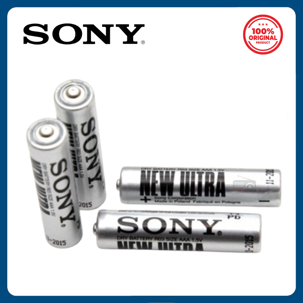 Picture of 4PCS Sony New Ultra AAA R03 1.5V Heavy Duty Carbon Zinc Battery