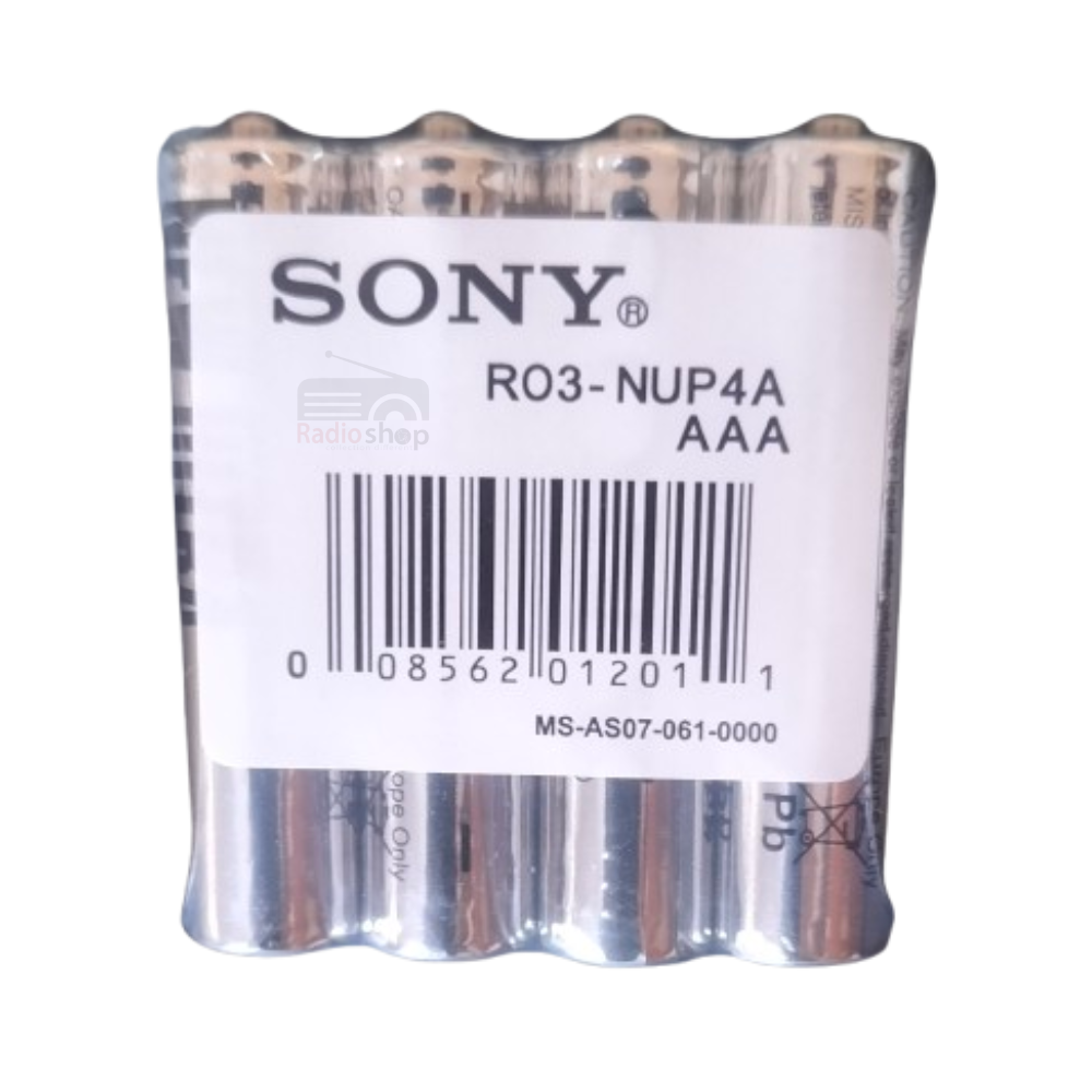 Picture of 4PCS Sony New Ultra AAA R03 1.5V Heavy Duty Carbon Zinc Battery