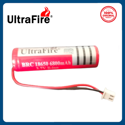 Picture of UltraFire 18650 6800mAh 3.7V Rechargeable Li-ion Battery with SM 2P Plug
