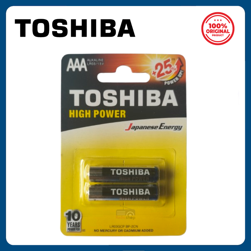 Picture of 2PCS TOSHIBA AAA LR03 SP-2 1.5V Alkaline Battery