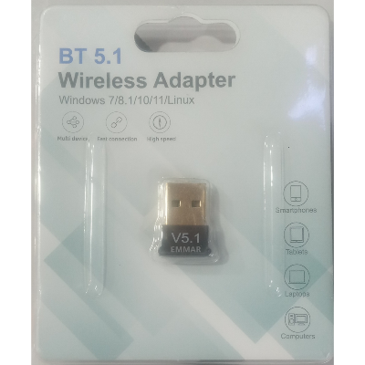 Picture of USB Bluetooth 5.1 Adapter Transmitter Bluetooth Receiver Audio V5.1 Bluetooth Dongle Wireless USB Adapter for Computer PC Laptop