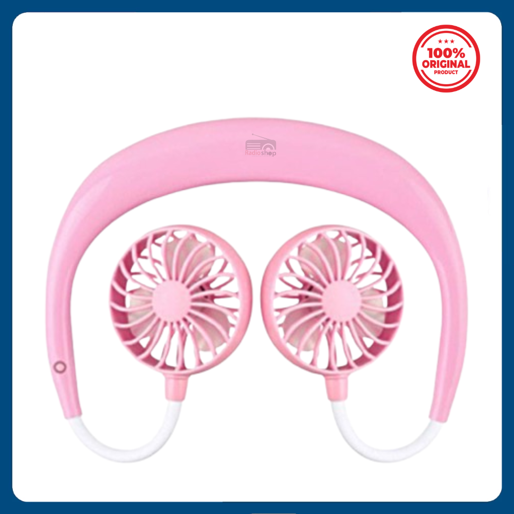 Picture of Neck Fan, Hands Free Portable Personal Fan with 3 Wind Speeds, 360 Degree Rotation Angle, USB Rechargeable Wearable Neck Fan for Office Outdoor Travel Sports