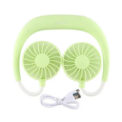 Picture of Neck Fan, Hands Free Portable Personal Fan with 3 Wind Speeds, 360 Degree Rotation Angle, USB Rechargeable Wearable Neck Fan for Office Outdoor Travel Sports