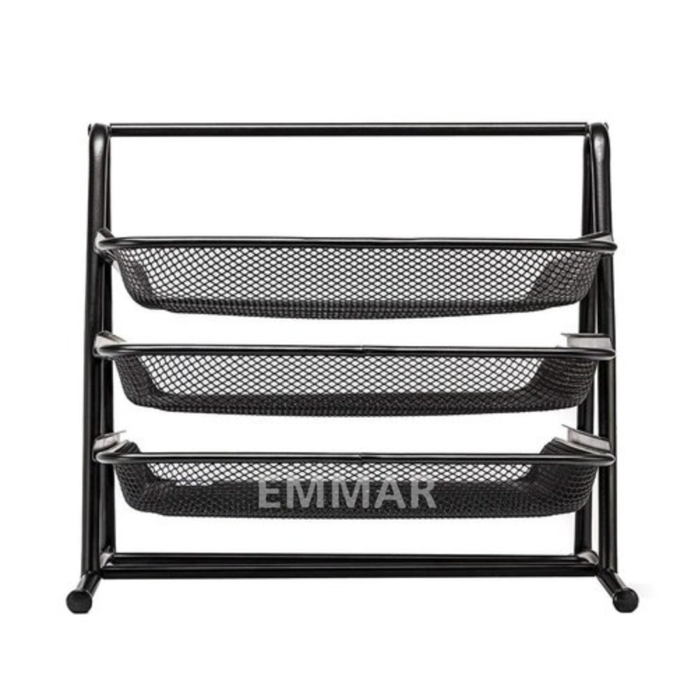 Picture of Metal 3 Layer Document Tray File Basket Documents Management File Tray