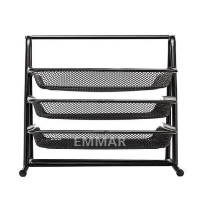 Picture of Metal 3 Layer Document Tray File Basket Documents Management File Tray