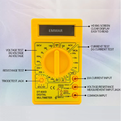 Picture of DT830 Digital Multimeter with LCD Display