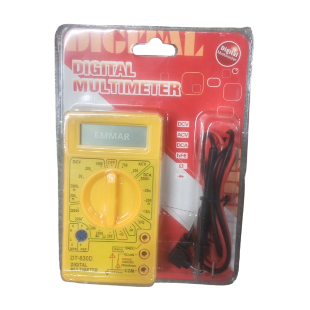 Picture of DT830 Digital Multimeter with LCD Display