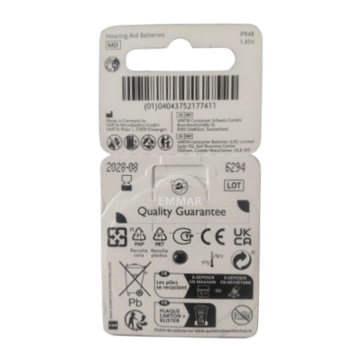 Picture of Power One P13 PR48 1.45V Hearing Aid Battery