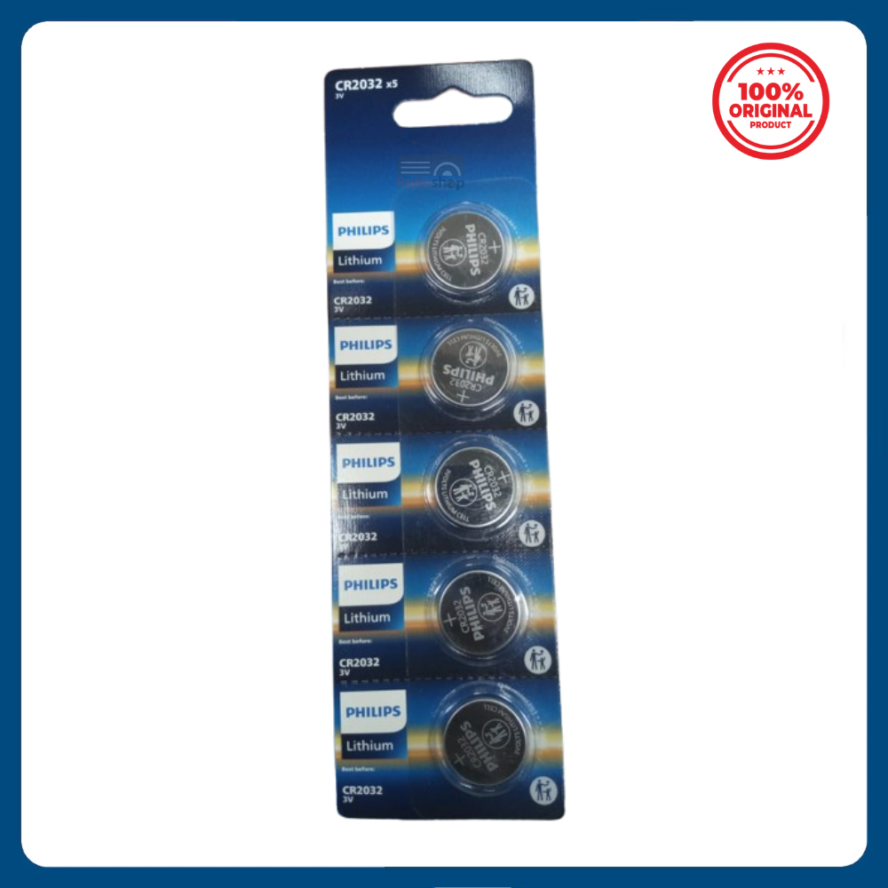 Picture of 5PCS Philips CR2032 3V Button Lithium Battery
