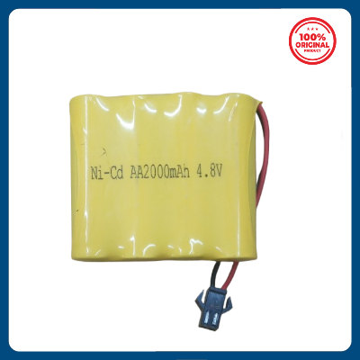 Picture of 4-AA 2000mAh 4.8V Rechargeable Battery with SM 2P Plug