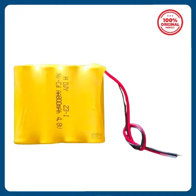 Picture of 4-AA 800mAh 4.8V Rechargeable Battery with Cable