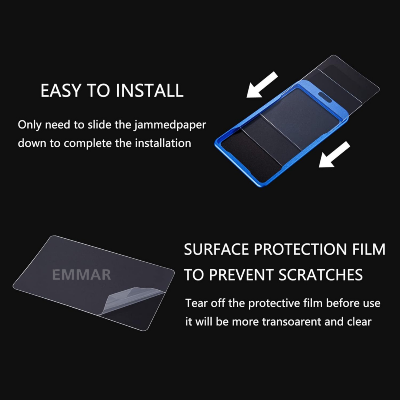 Picture of Aluminium Alloy ID Card Holder with Metal Hook Lanyard - Blue