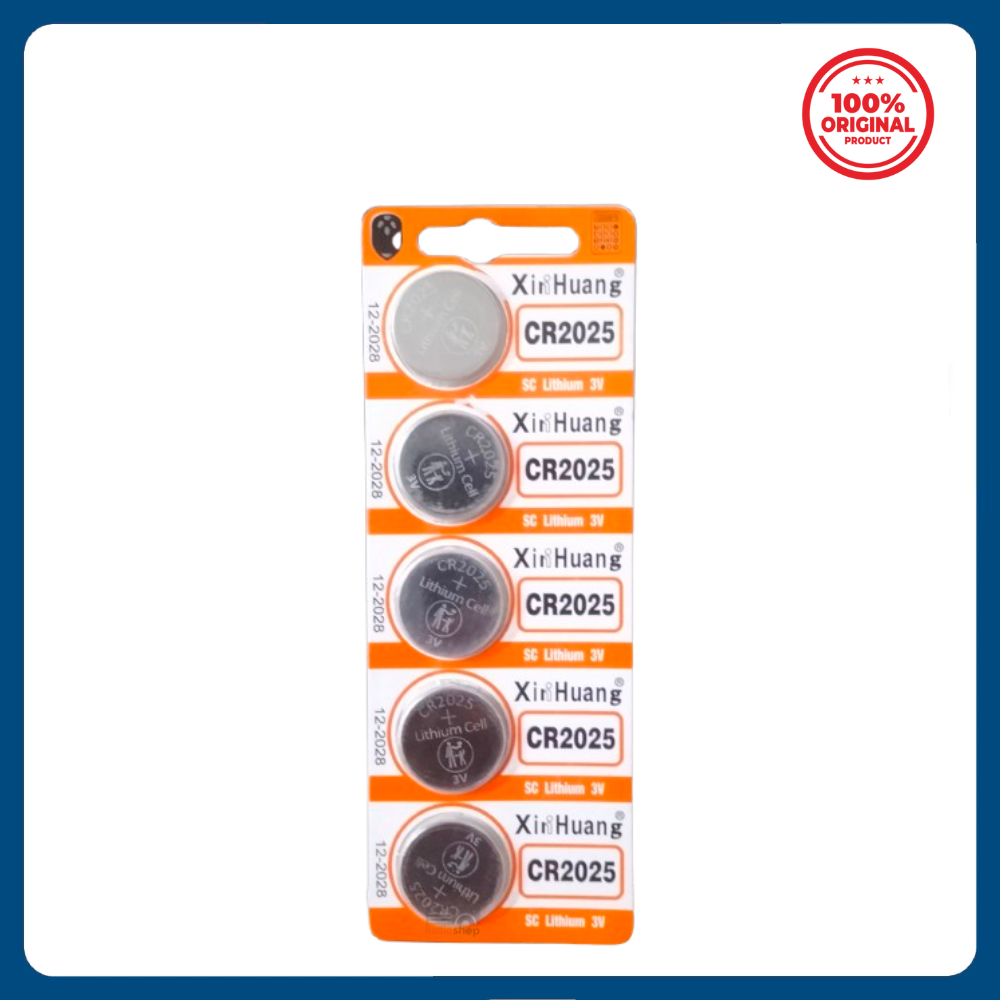 Picture of 5PCS Xin Huang CR2025 3V Button Coin Cell Lithium Battery