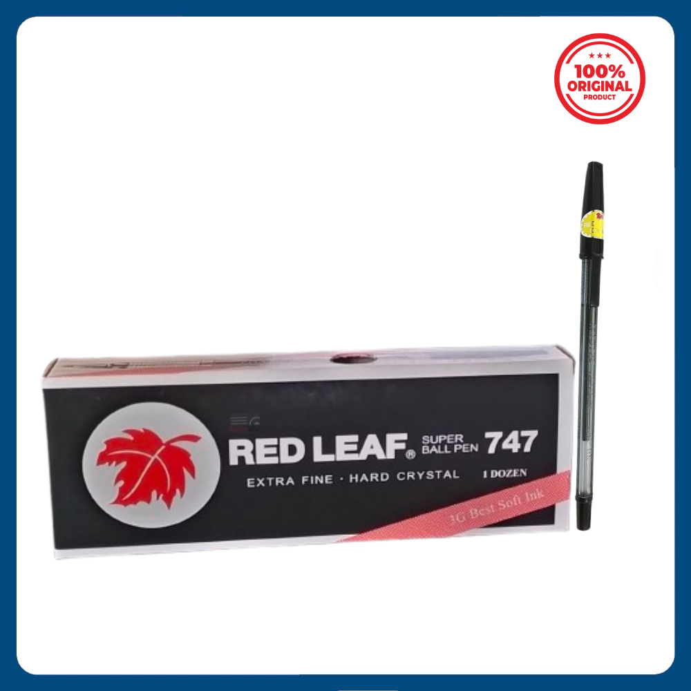 Picture of 12PCS Red Leaf 747 Ball Pen – Black