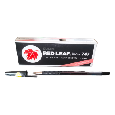 Picture of 12PCS Red Leaf 747 Ball Pen – Black