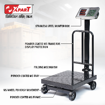Picture of Xpart Weighing Scale 200kg (Ms Folding With Wheel)