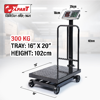 Picture of Xpart Weighing Scale 300kg (Ms Folding With Wheel)