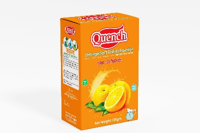Picture of Orange Soft Drinks Powder 125gm 1pcs ( Quench cafe)