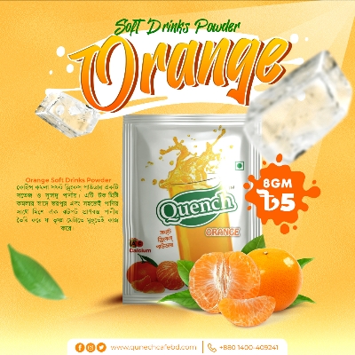 Picture of Quench Soft Drinks Powder (Orange) 8gm 36 pcs
