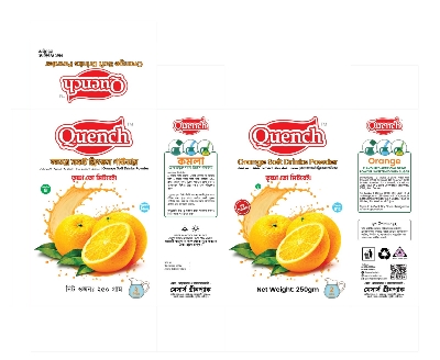 Picture of Orange Soft Drinks Powder 250 gm 1psc (Quench cafe)