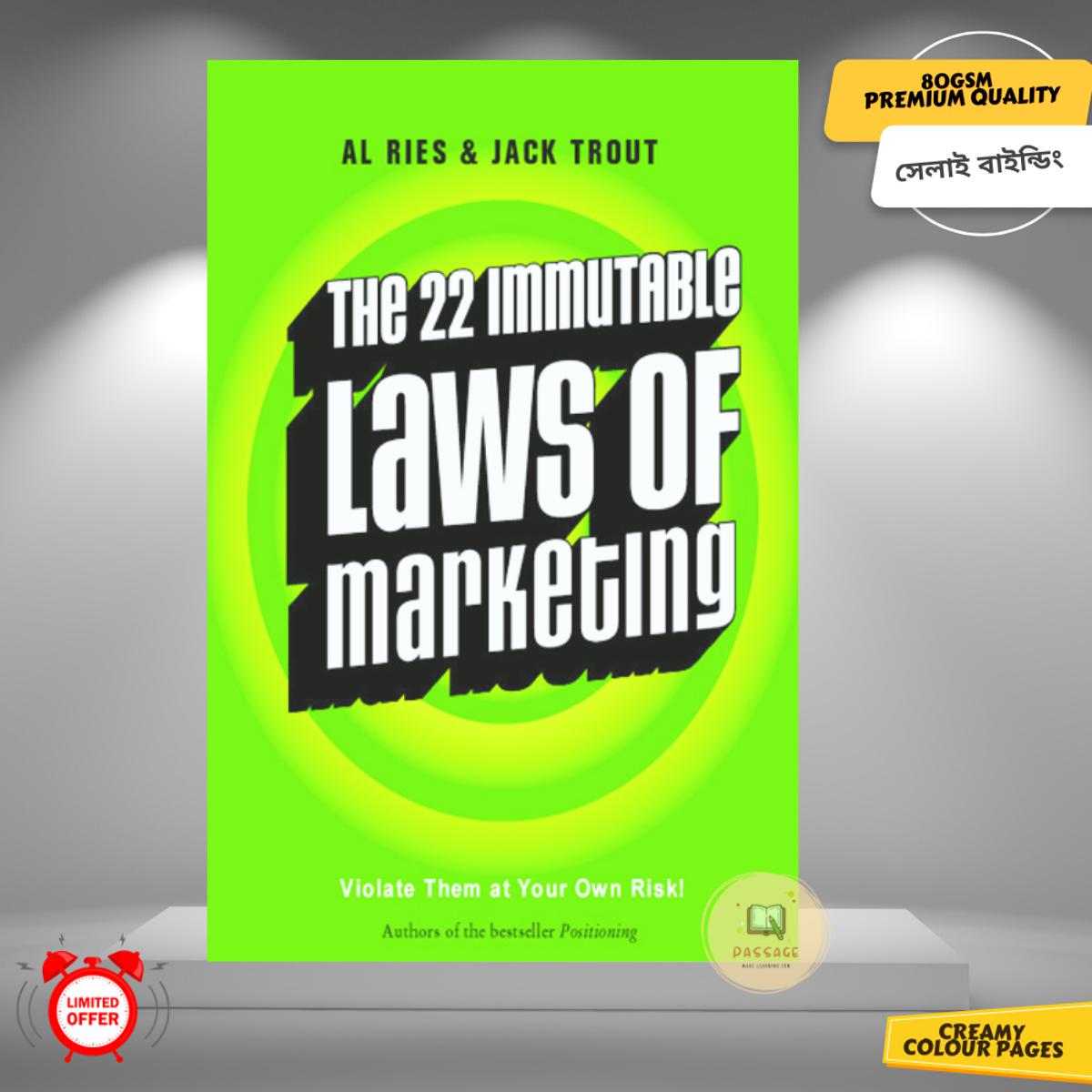 Picture of The 22 Immutable Laws of Marketing: Violate Them at Your Own Risk! by Al Ries and Jack Trout - Premium - Paperback